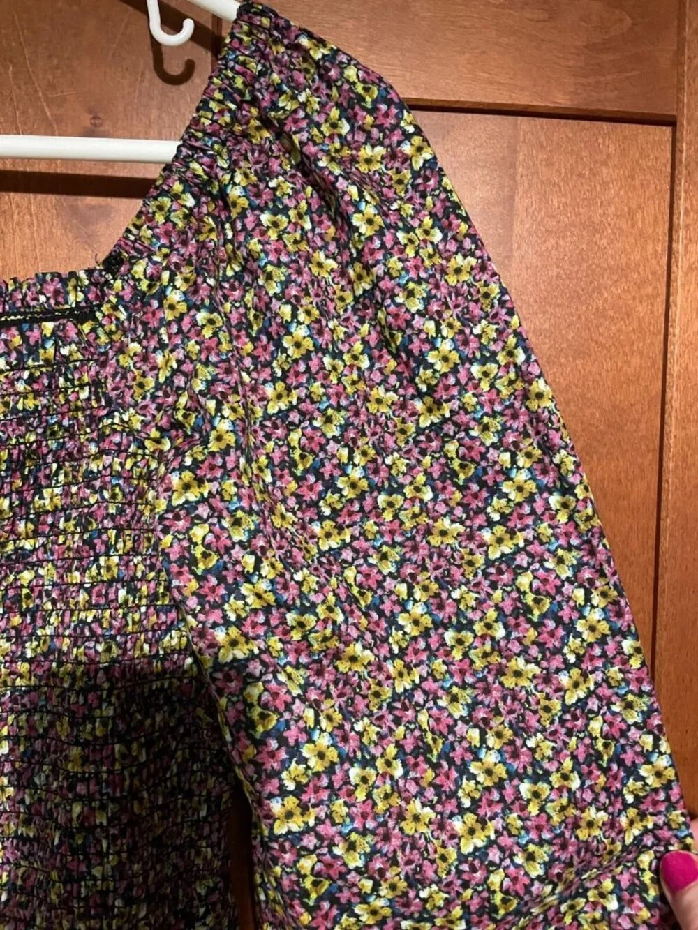 J.Crew Organic Cotton Daydream Midi Dress in Liberty® Busy Izzy Fabric Sz M